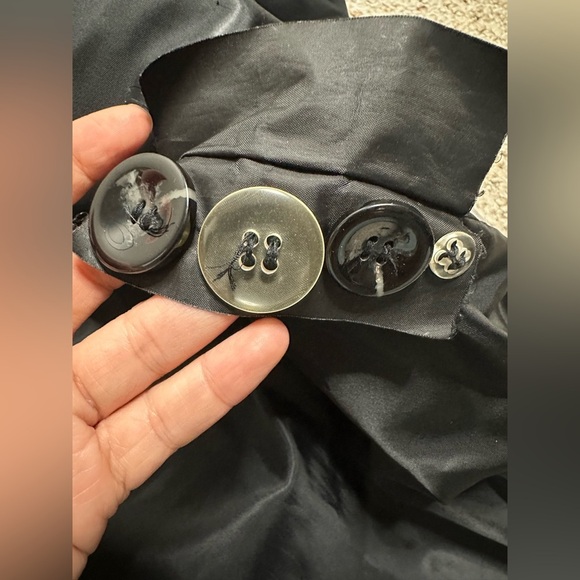 St. John's Bay Black Wool Blend Coat Jacket size 3X - Picture 6 of 6